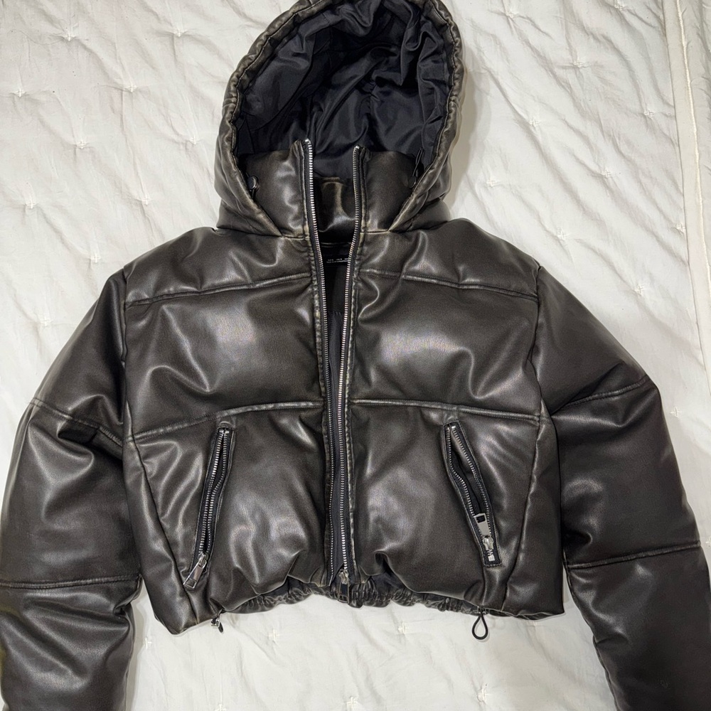 Zara Black Bomber Jacket